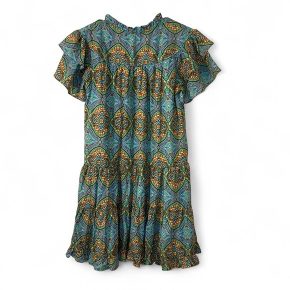 Current Air Blue and Yellow Midi Dress - Picture 4 of 9